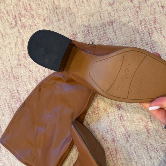 Faux Leather Brown Boots- Size 8.5 - Picture 2 of 3